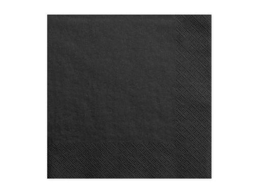 Picture of PAPER NAPKINS 3 LAYER BLACK 33X33CM - 20 PACK